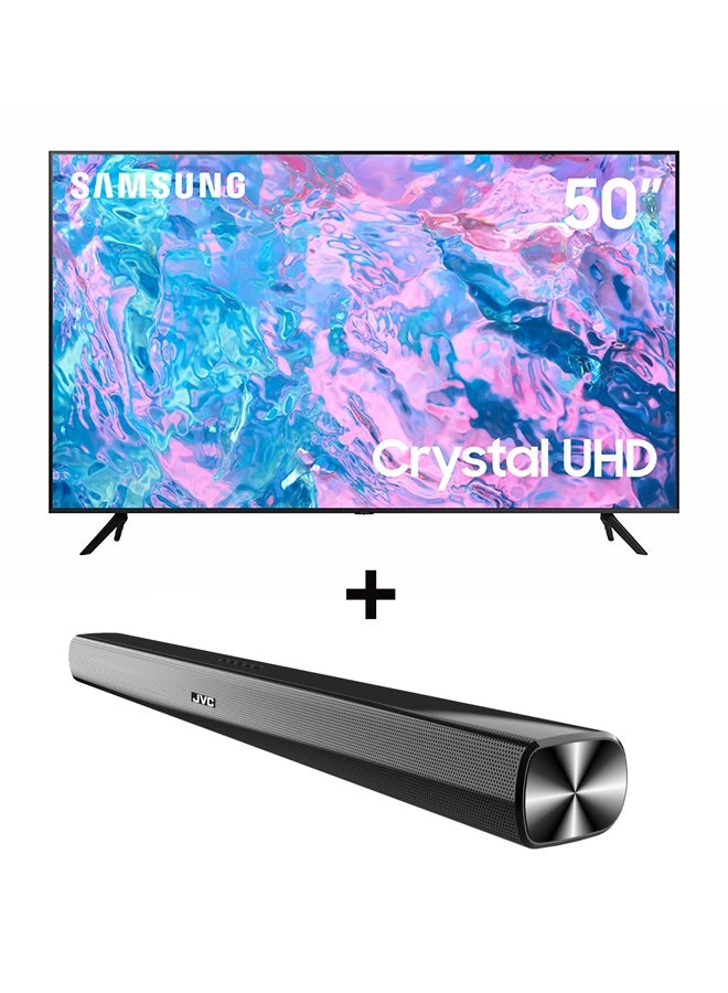 50Inch Crystal UHD 4K Smart TV 2023 UA50CU7000UXZN + 2.0CH Soundbar 50CU7000+THN322B Review