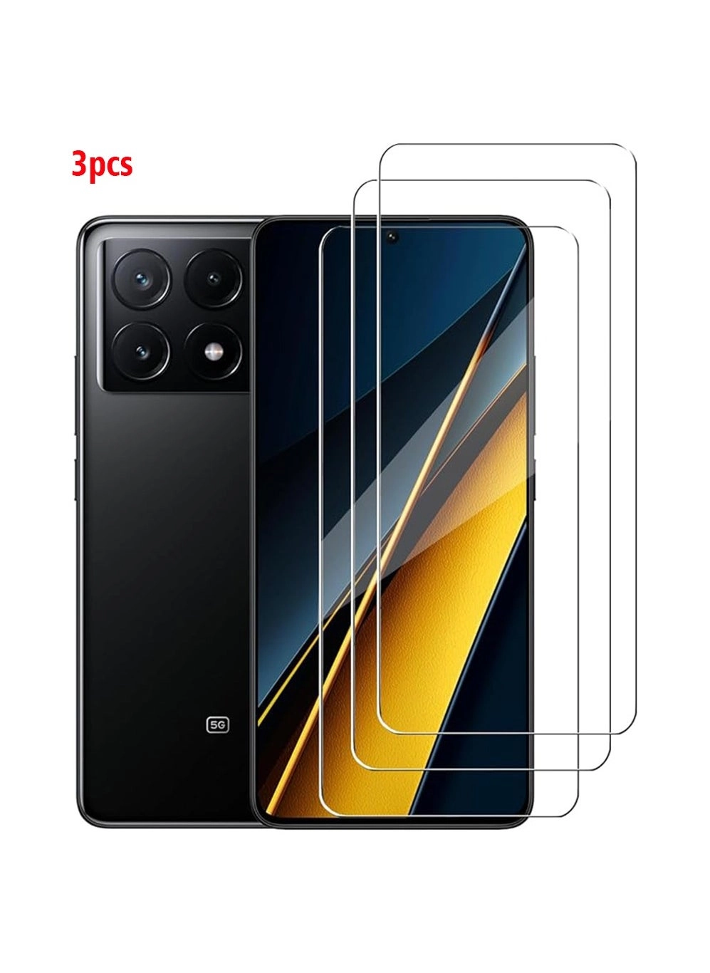 3 Pcs Xiaomi Poco X6 Pro 5G Glass Screen Protector (XP0073) Review