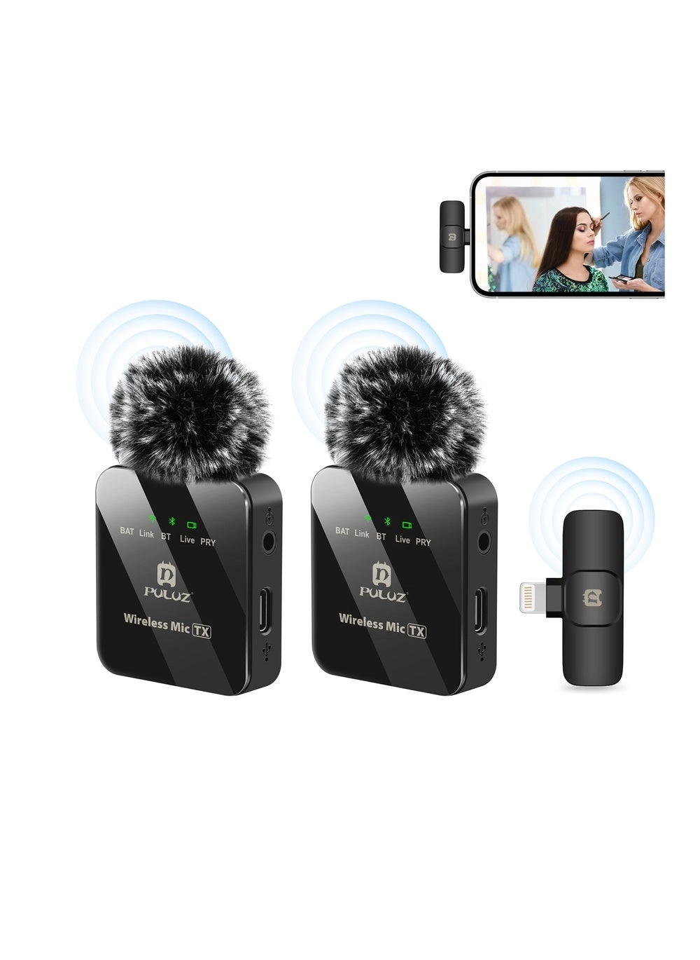 PULUZ Wireless Lavalier Microphone (8-Pin) Review: iPhone 14, 13, 12, 11 &#038; iPad Compatibility