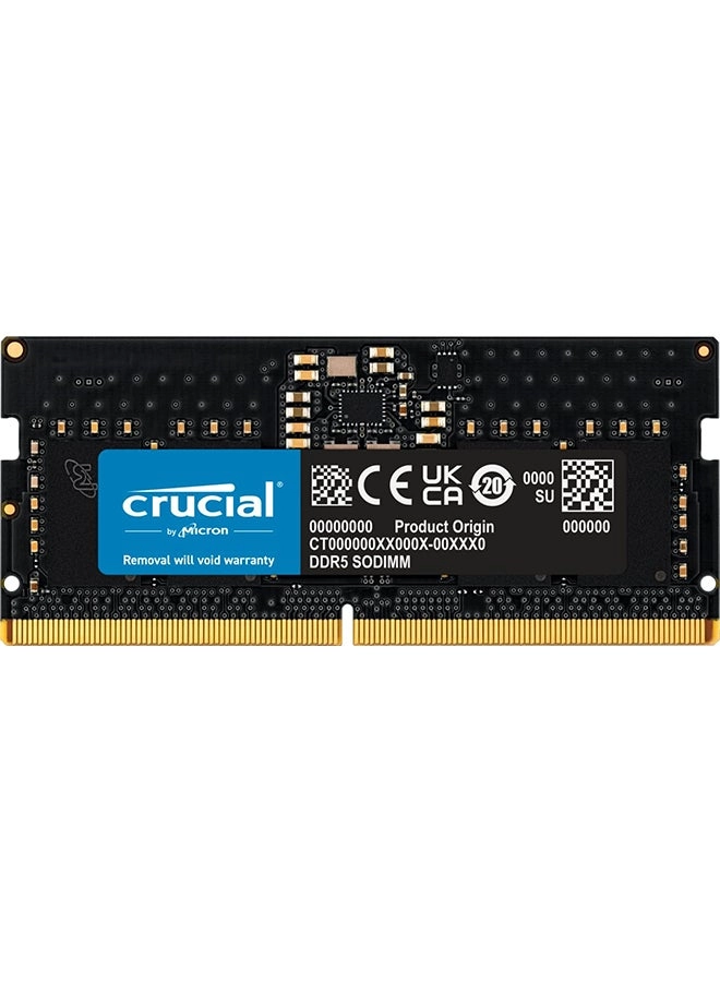 Crucial RAM 8GB DDR5 4800MHz CL40 Laptop Memory CT8G48C40S5 (8 GB) Review