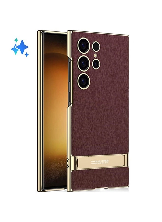 Samsung Galaxy S24 Ultra Case (BC000143) Review: Leather Kickstand Case Protection