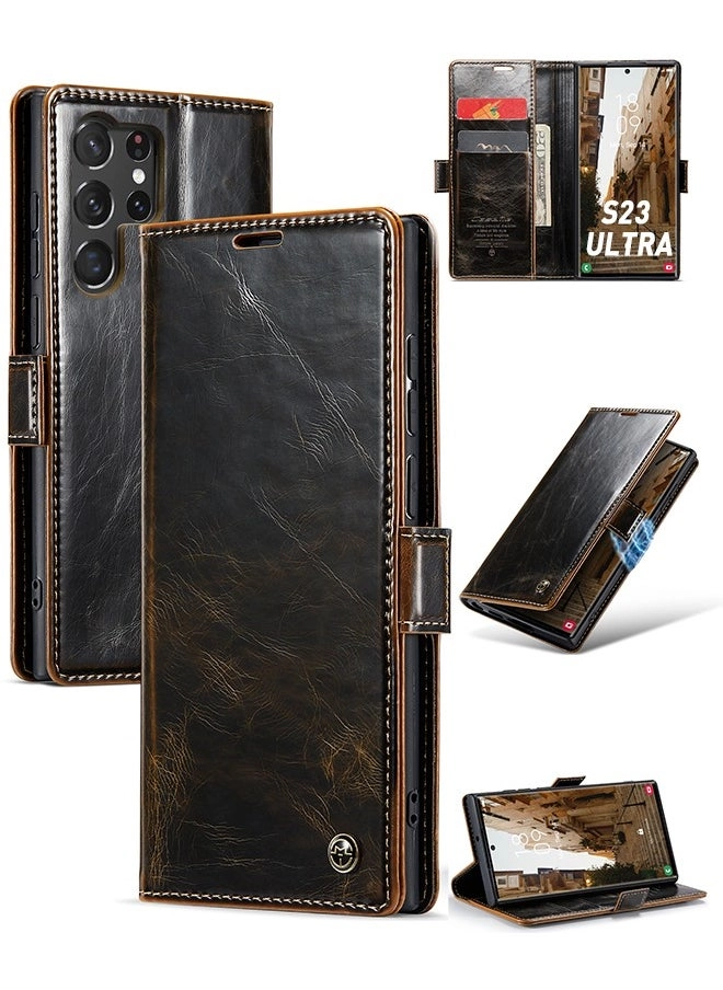 Leather Case for Samsung Galaxy S23 Ultra Wallet Case Review (Model Number: S23 Ultra)
