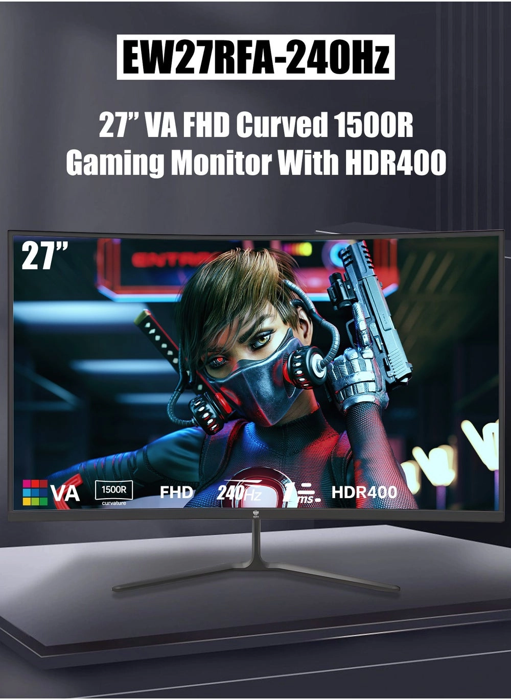 GXM EW27RFA-240Hz 27” Curved Gaming Monitor Review &#8211; 240Hz Performance Tested!