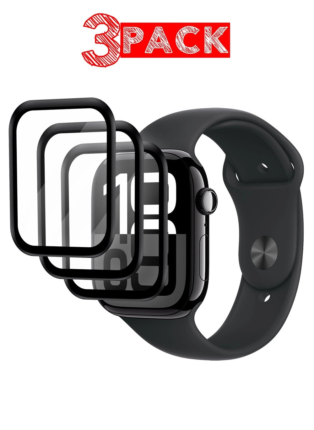 3-Pack Tempered Glass Screen Protector for Apple Watch 46mm Series 10 (CWSGW6S47MM3) Review