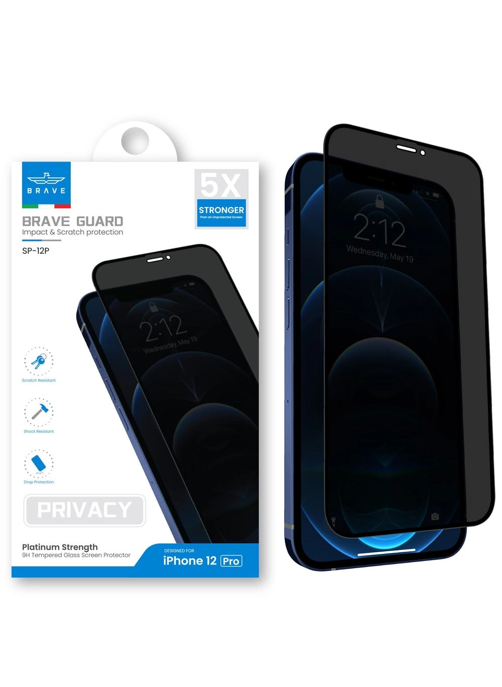 BRAVE Guard SP-12P Privacy Screen Protector for iPhone 12 Pro 6.1-Inch Review
