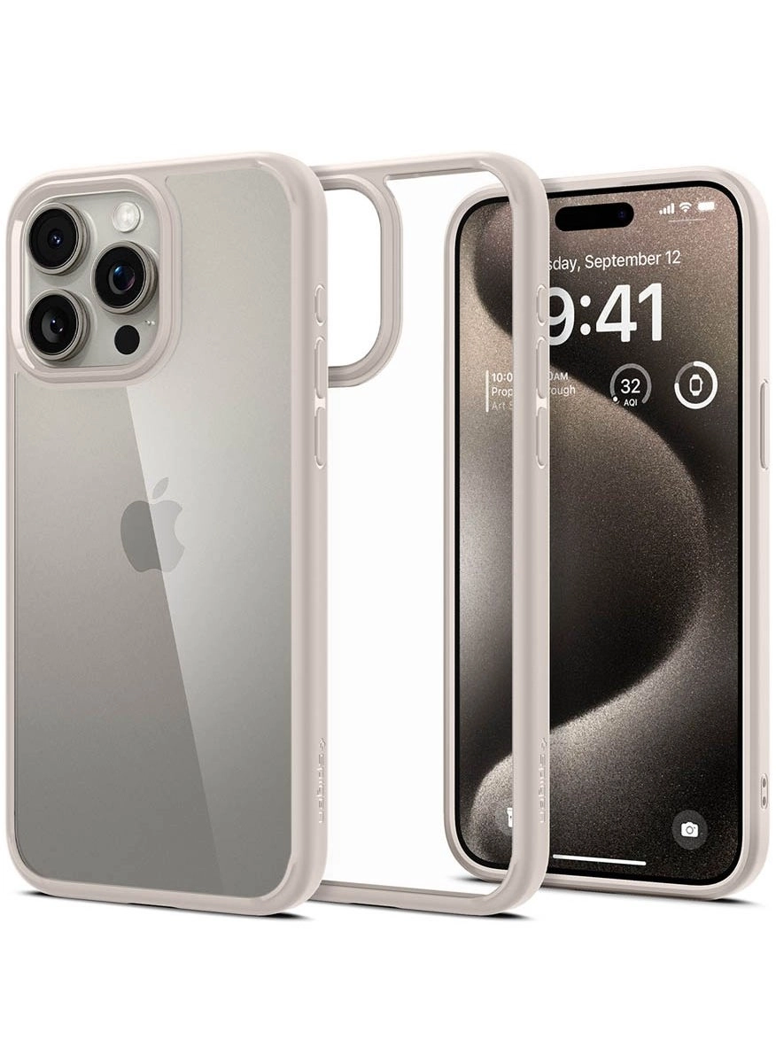 Spigen Ultra Hybrid for iPhone 15 Pro Max (ACS07209) Case Cover Review &#8211; Natural Titanium