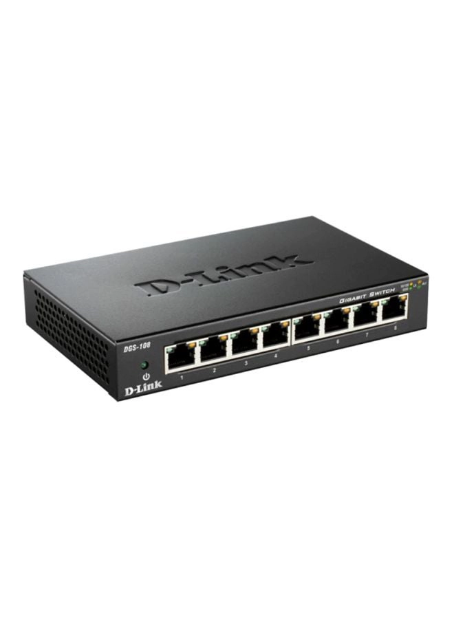 8 Port Gigabit Unmanaged Metal Desktop Switch | DLINKDGS108 Black Review