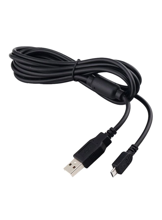 USB Data Charging Cable for Xbox One, PS4 Controllers Black (YJL70227763_U00491)