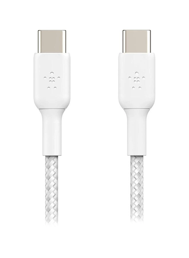 Belkin Braided USB-C to USB-C Cable (CAB004bt1MWH) Review &#8211; 1m White