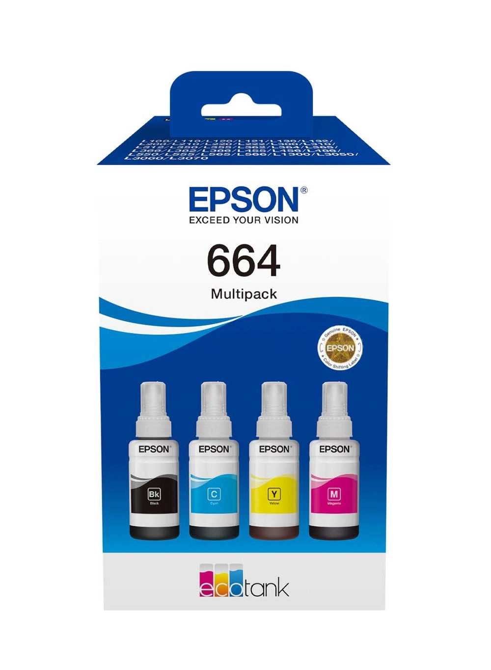 664 Ecotank 4-Colour Multipack Multicolour Review (Model Number: 664 Multi-Pack)