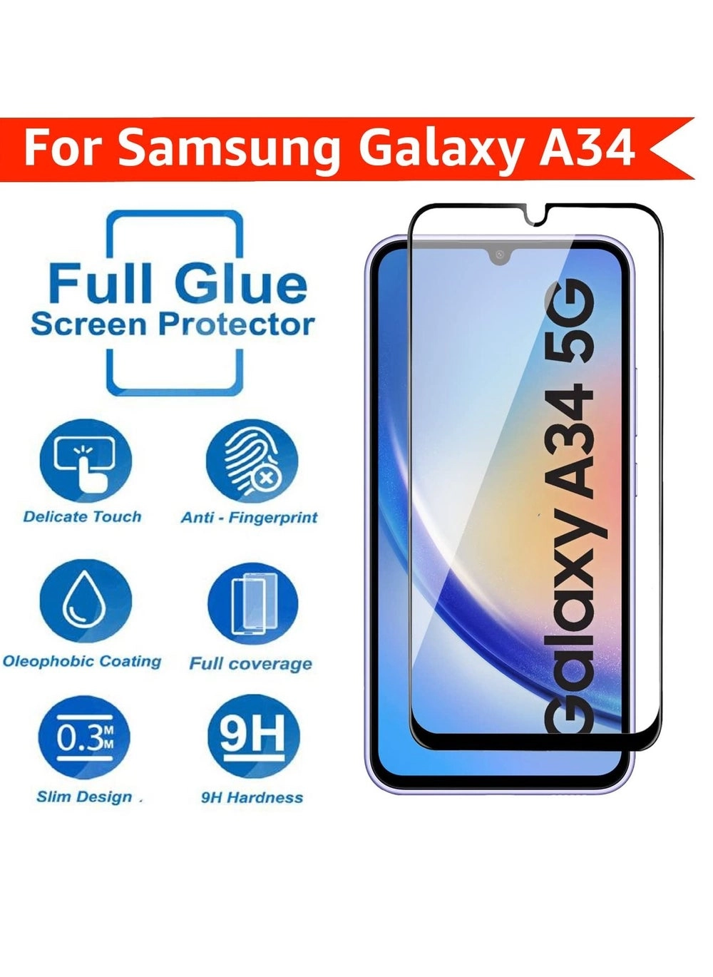 Screen Protector for Samsung Galaxy A34 5G (Model Number: Samsung Galaxy A34) Review