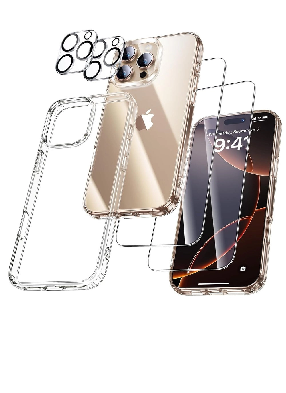 [ 5 in 1 ]Compatible for iPhone 16 Pro Case 6.30&#8242; 2024 Cover Full Kit 5in1 &#8211; Review