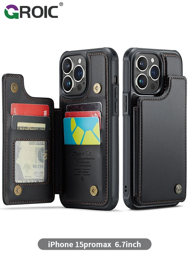 Black Wallet Phone Case for iPhone 15 Pro Max Case Review (iPhone 15 Pro Max Case)