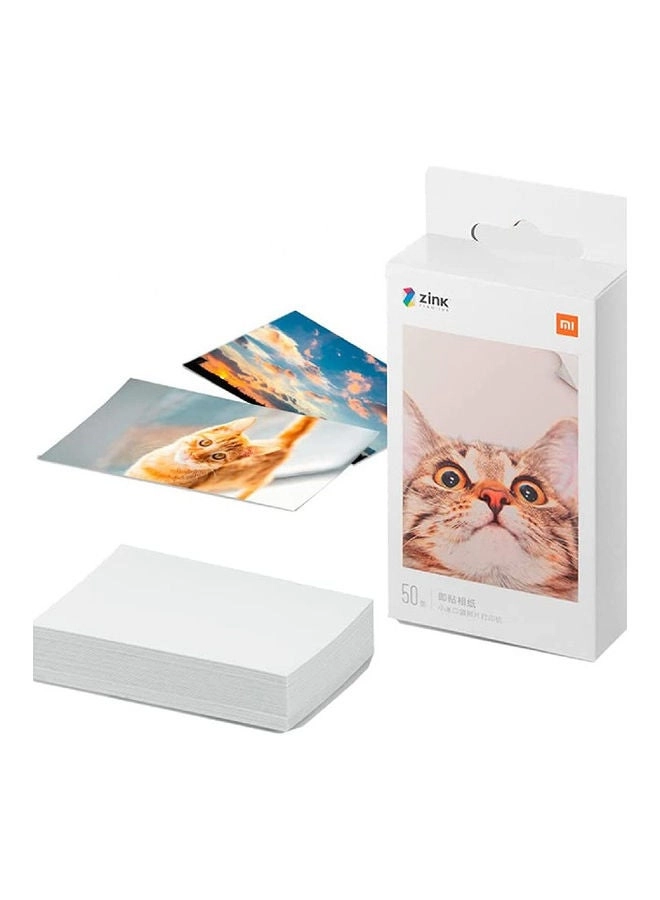 Self Adhesive Portable Photo Printer Paper TEJ4019GL Review &#8211; 20 Sheets