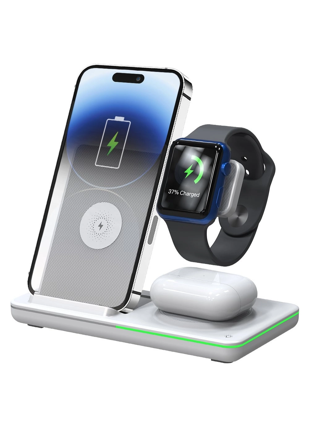 3 in 1 Wireless Charging Station Review: Fast Charging for iPhone 16, Apple Watch, and AirPods