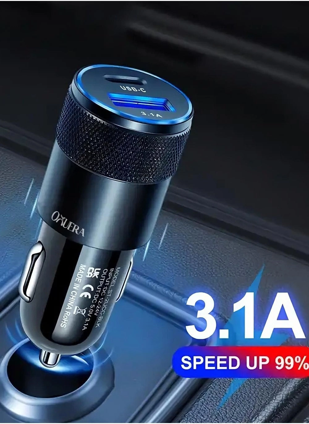 Black 38W Dual Port USB C Power Delivery Car Charger Review