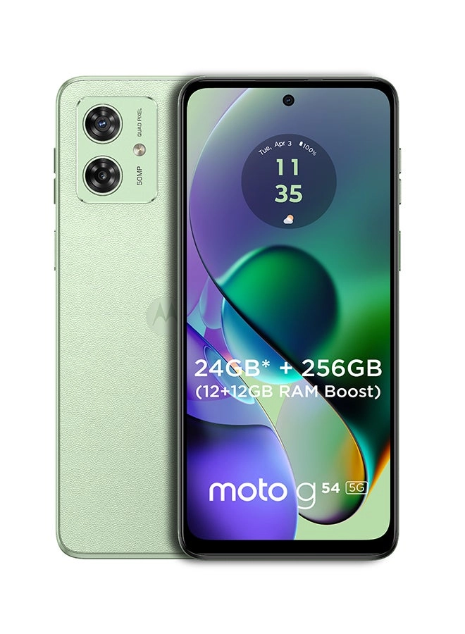 Moto G54 5G (XT2343-2) Review: Mint Green 12GB RAM 256GB Middle East Version