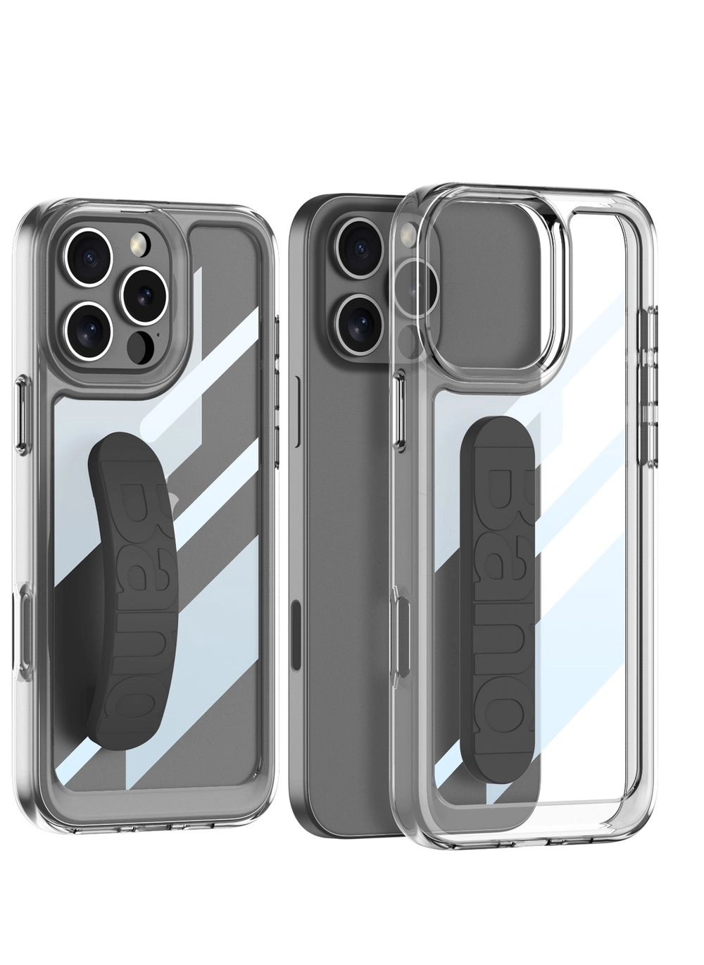 Crystal Transparent Case with Silicone Hand Strap Holder (IPHONE16-GKKC) Review for iPhone 16 Pro Max