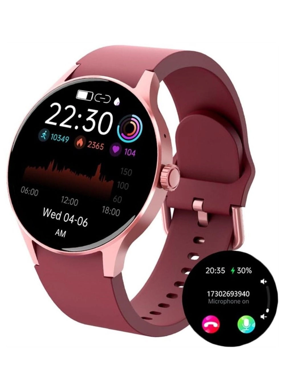 Smart Watches for Women Men (Answer/Make Calls), 1.43&#8243; Round Fitness Tracker Smartwatch Review