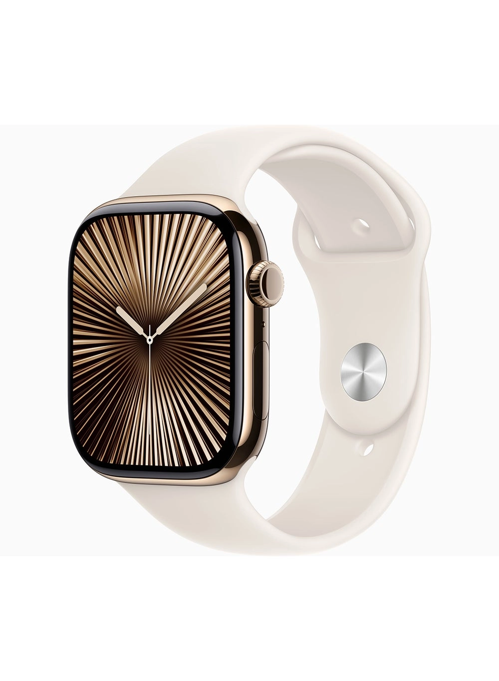 Apple Watch Series 10 GPS + Cellular 46mm Gold Titanium Case With Starlight Sport Band (MWYX3QA/A, MWYY3QA/A) Review