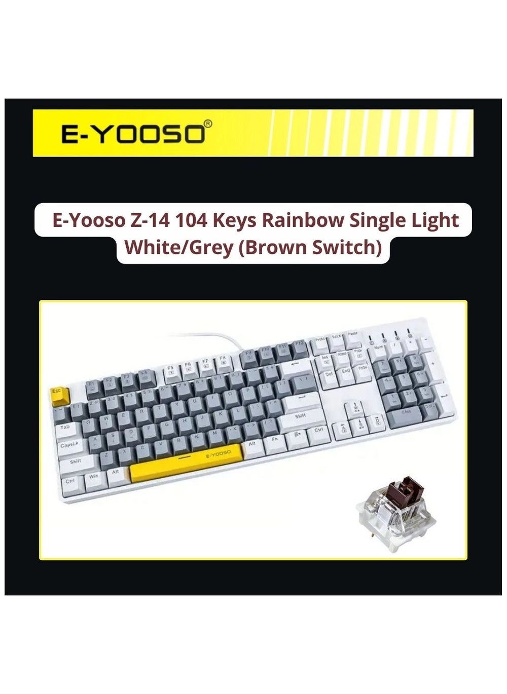E-YOOSO Z-14 (Model Number: Z-14) 104 Keys Mechanical Keyboard Review