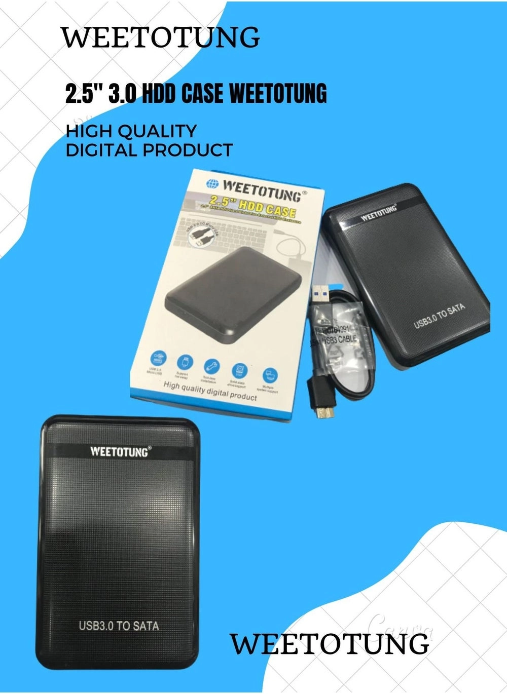 WEETOTUNG 2.5 3.0 HDD CASE Review &#8211; Model Number: 2.5 3.0