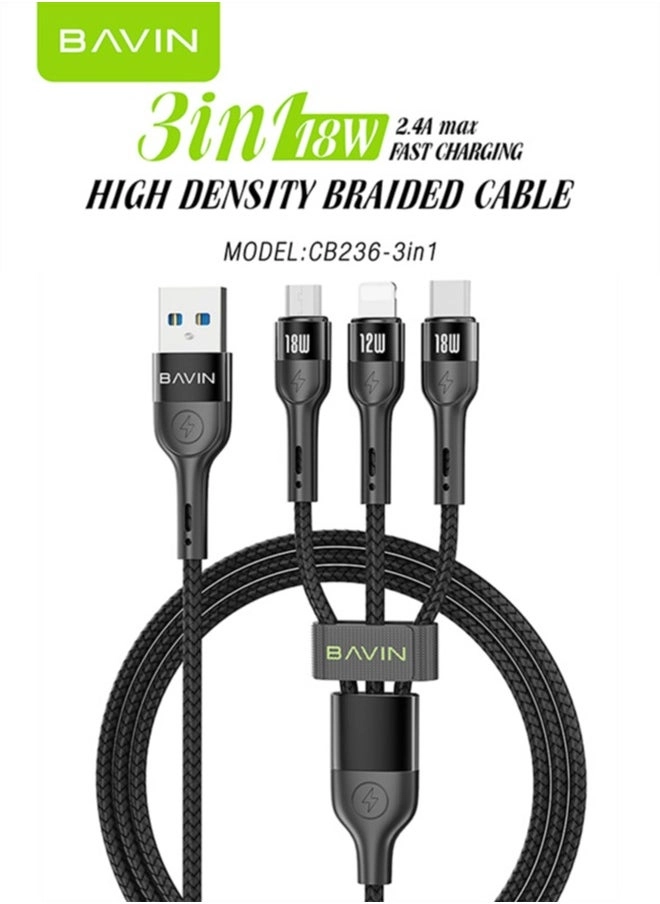 3 IN 1 USB Cable (CB236) Review: Fast Charging, Durability Tested &#8211; Your Tech Blog