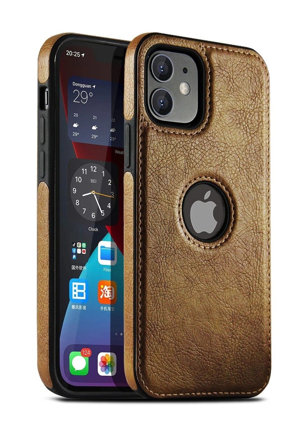 iPhone 11 Case Review: Luxury Vintage Premium Leather Back Cover (Brown)