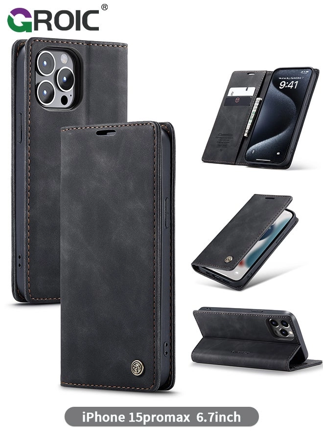 iPhone 15 Pro Max Case Review: Luxury Leather Wallet Cover (iPhone 15 Pro Max 6.7 Inch)
