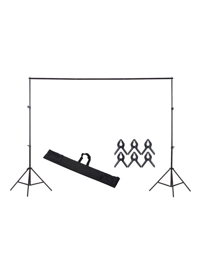 Adjustable Studio Photography Backdrop Stand Kit Black (D7242) Review