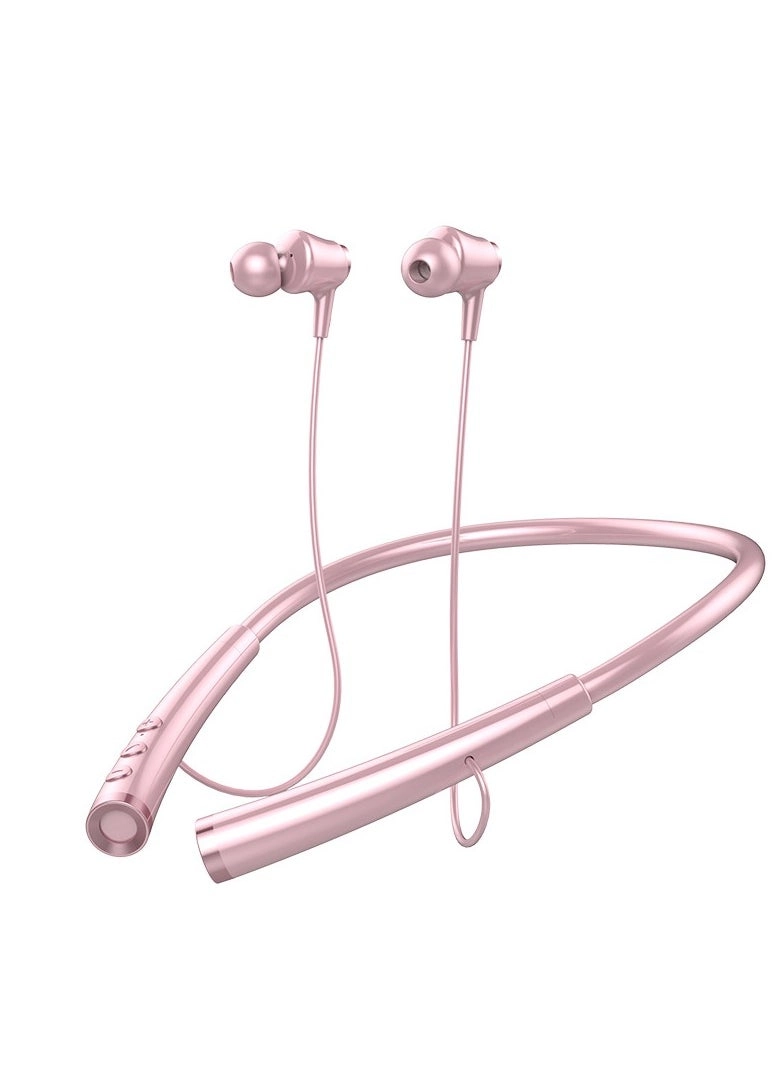 Neck-mounted Wireless Bluetooth Sports Headset Review (Pink)