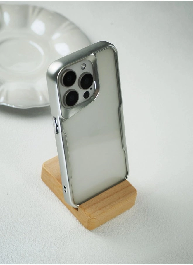 iPhone 15 Pro Max Case Review: Metallic Silver Shockproof Bumper &#8211; Non-Yellowing &#038; Clear