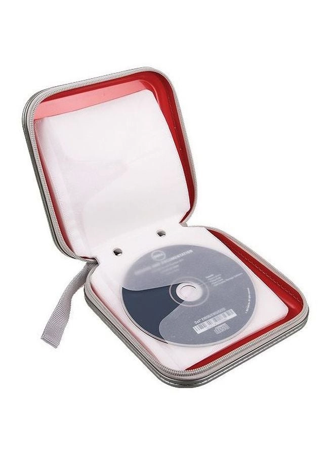 40 Disc CD DVD Portable Wallet Storage Organizer Holder Case Bag Album Box Red Review