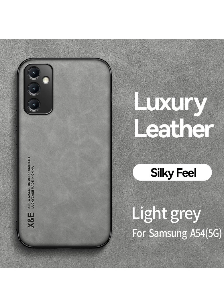 Case for Samsung A54 5G Cover Bumper Built-in Metal Plate Light Grey Review (Samsung A54)