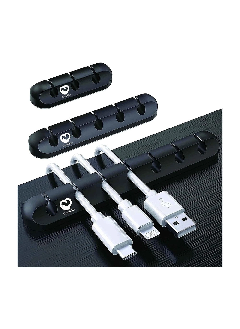Coralblue Cable Management Clips (Model: &#8211; 3 Pieces Cable Clips Black) Review