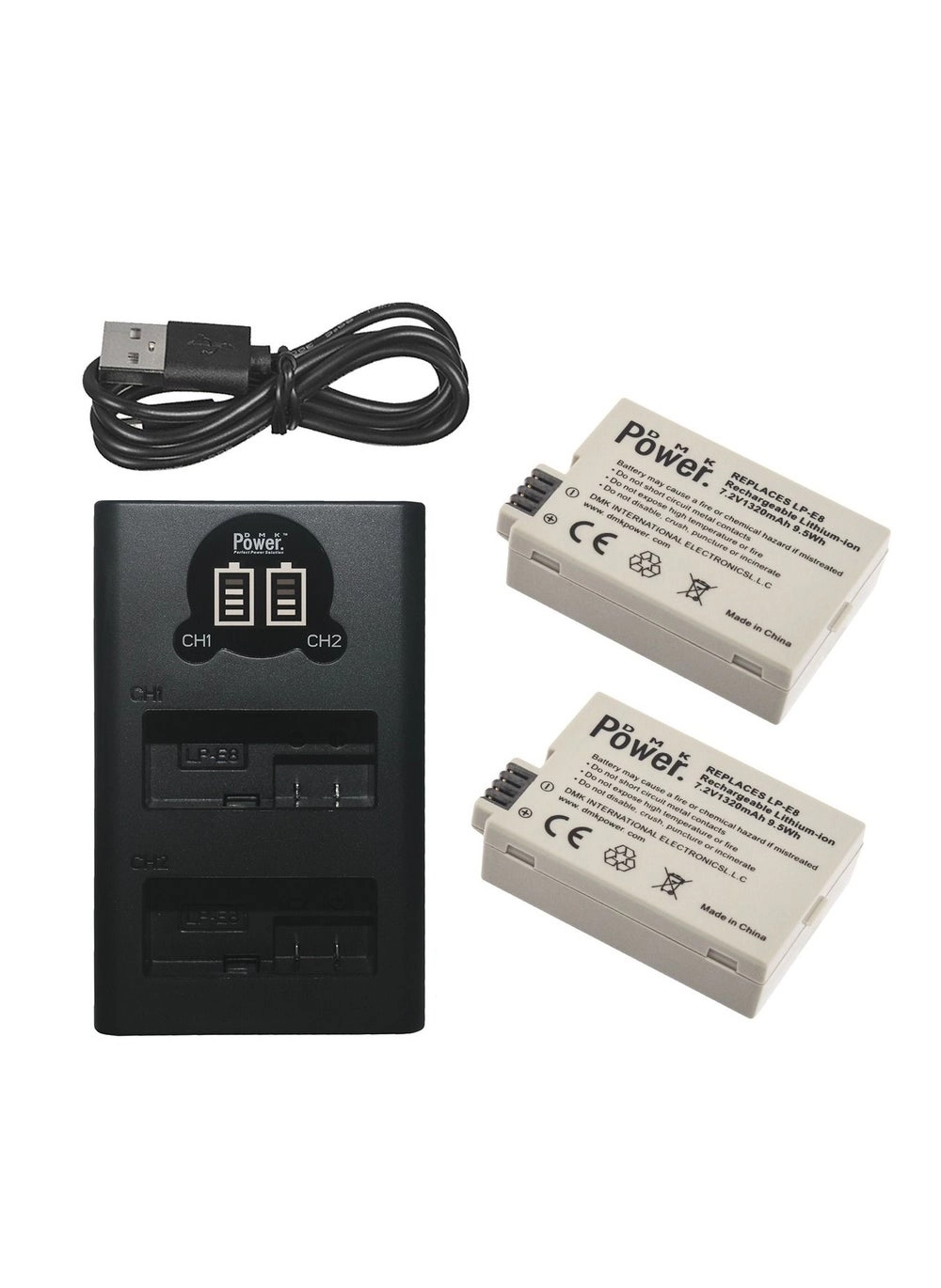 DMK Power LP-E8+TC-USB2 III Battery Review: 2-Pack with Dual LCD Charger