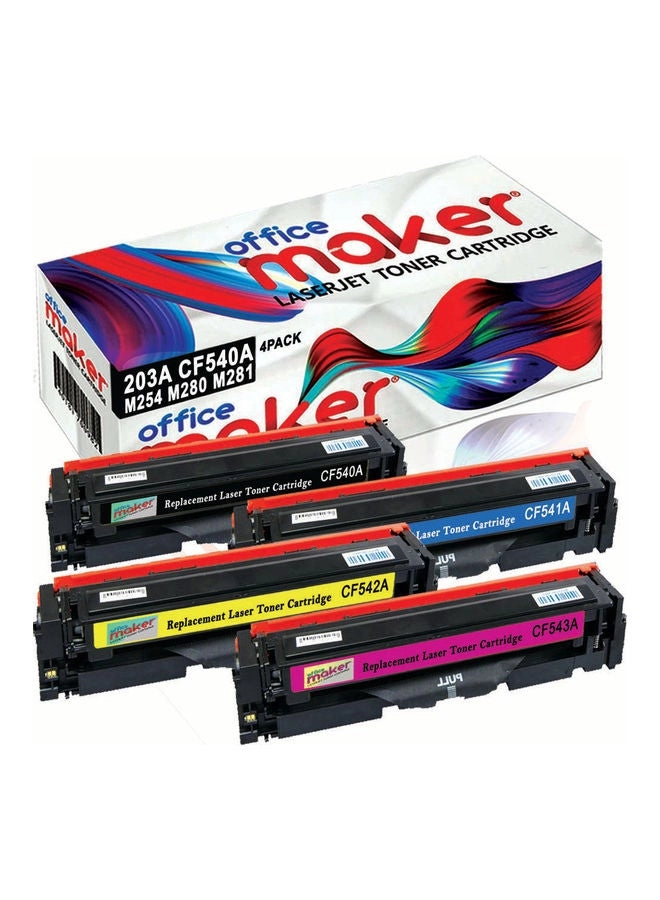 4 Piece Compatible Toner Set Multicolour (CF540A/CF541A/CF542A/CF543A FULLSET) Review