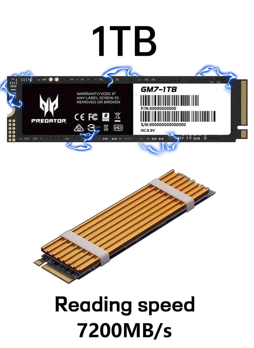 1TB 7200MB/s SSD PCIe NVMe Gen4 M.2 2280 Review: PS5 &#038; PC Compatible