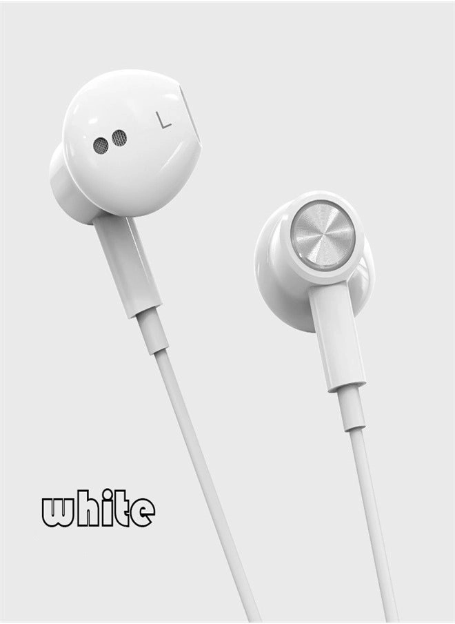 3.5mm Headphones Stereo Wired in-Earphone with Spiral Protector and Mic &#038; Volume Control Review (White)