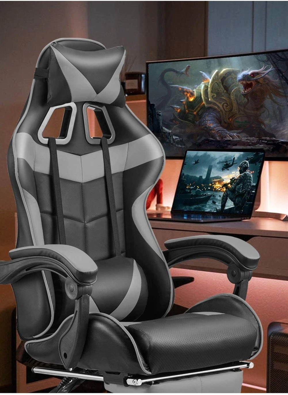 GA-WITH-grey-02 Gaming Chair Review: Comfort and Ergonomics Meet Style