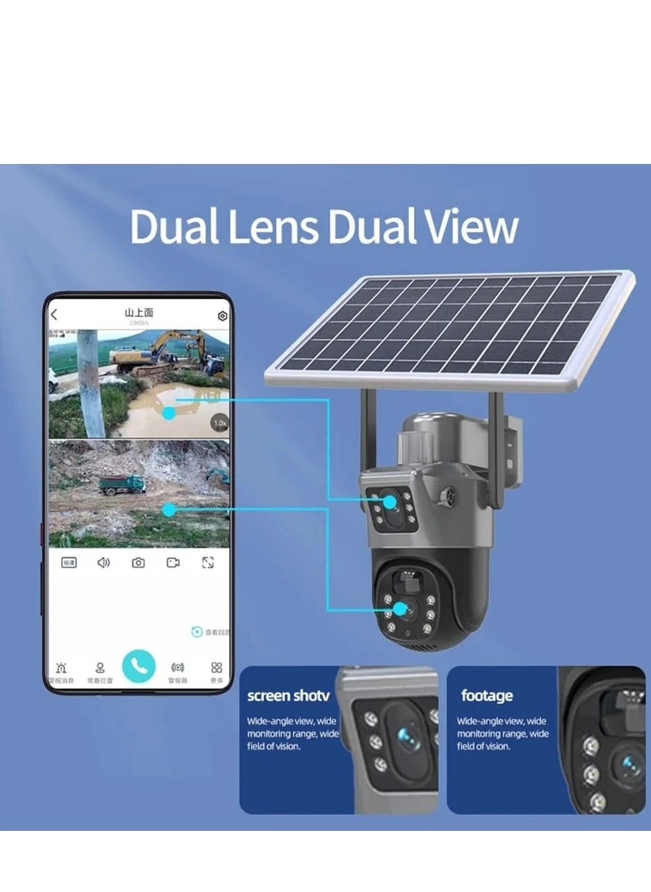 SOLAR WIFI DUAL LENS 4K 8MP Clarity, Color Night Vision Review