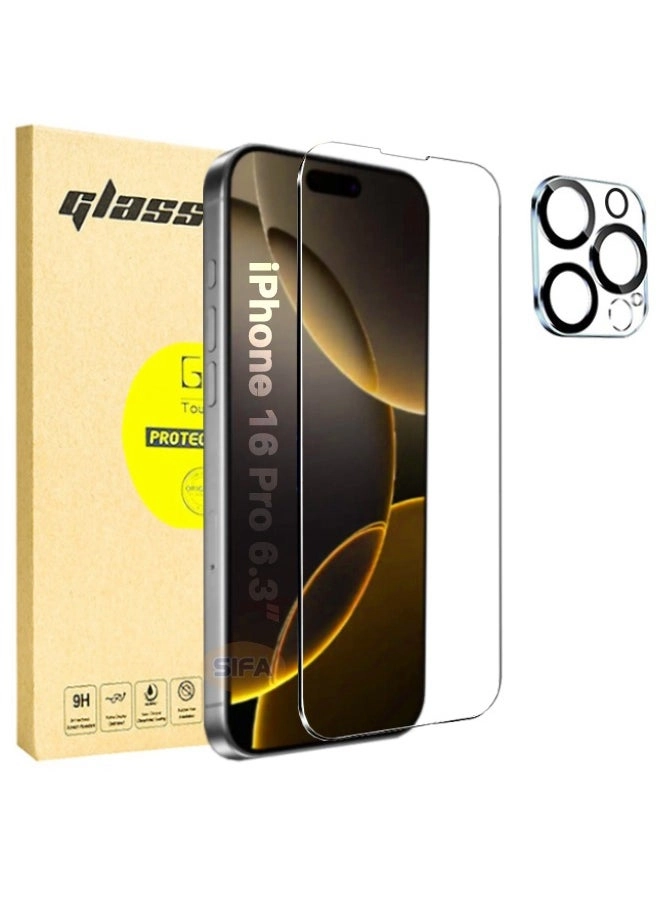 [1+1 Pack] Tempered Glass Screen Protector + Camera Lens Protector for iPhone 16 Pro 6.3&#8243; (FA ZFC755) &#8211; Review