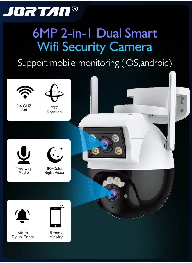 6MP 2-in-1 Dual Camera Smart Wifi Security Camera Review (Model: &#8211; assuming a model number would be provided here)