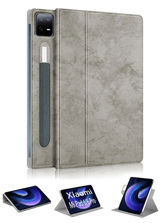 Xiaomi Mi Pad 6/6pro Case Review: Grey PU Leather Smart Cover (Mi Pad 6/6pro)