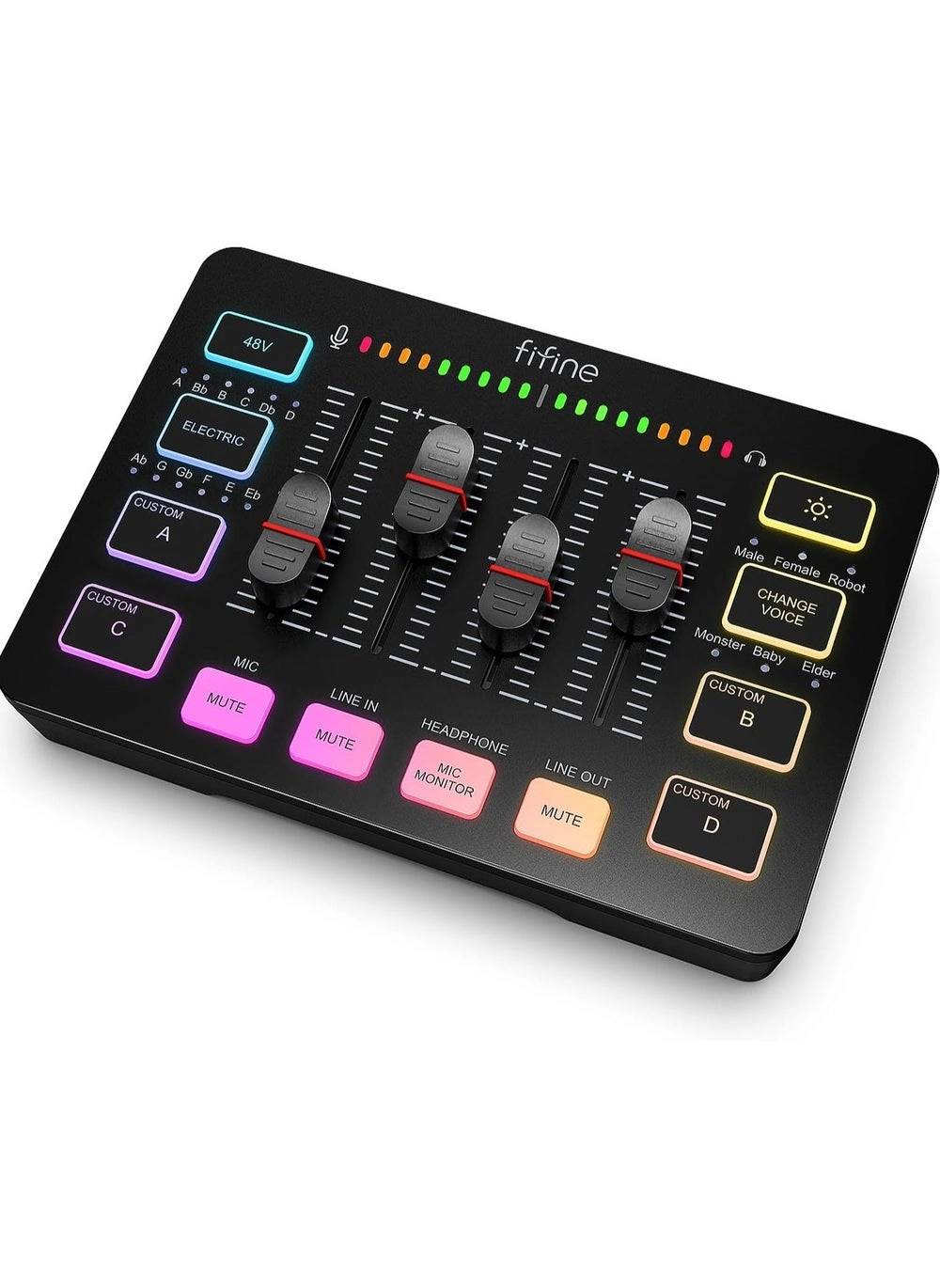 FIFINE Gaming Audio Mixer SC3 Review: XLR Mic Input, Individual Control, RGB Lighting
