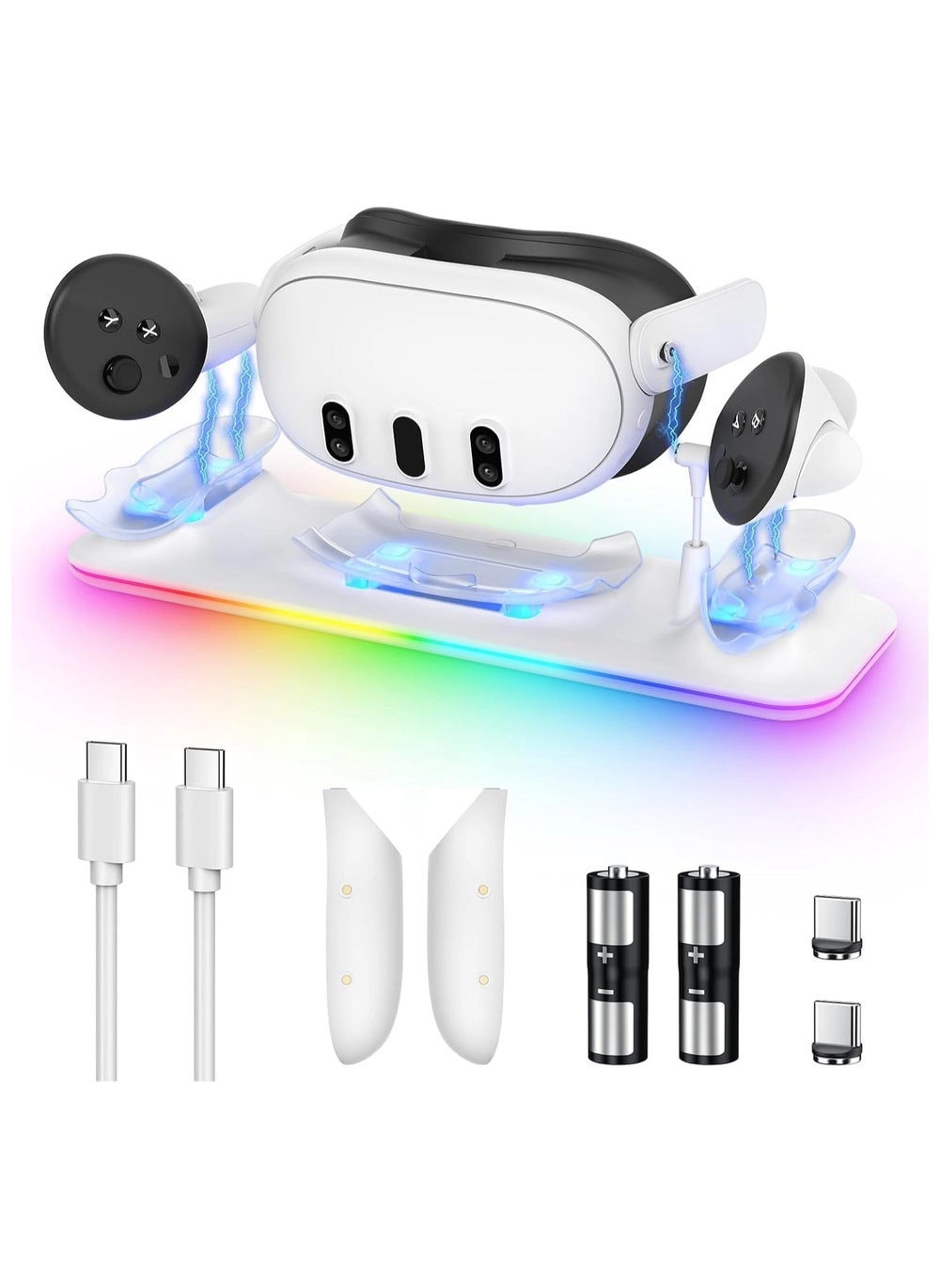 XICEN Charging Dock for Meta Quest 3 Review &#8211; Fast Charging Station with RGB Light
