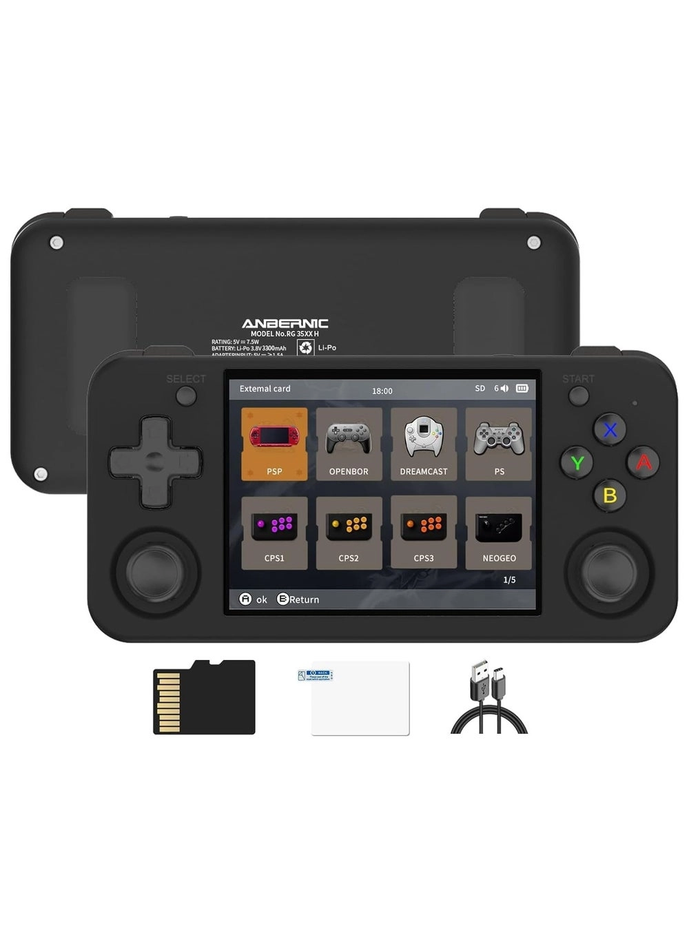 RG35XX H Retro Portable Game Console Review (Model Number: RG35XX H)
