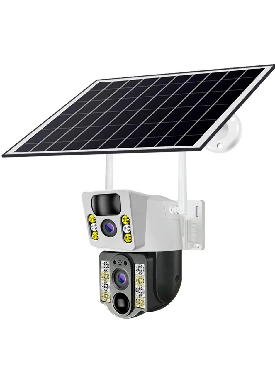 4G/WiFi Smart Solar Security Camera 8MP Dual Lens v380 Review