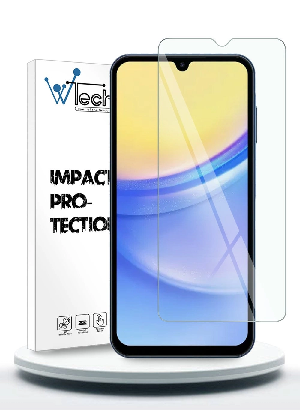 WTech Clear Premium Series Curved Edges 9H 2.5D Tempered Glass Screen Protector for Samsung Galaxy A15 4G/5G 2023 (8693dc98c) Review