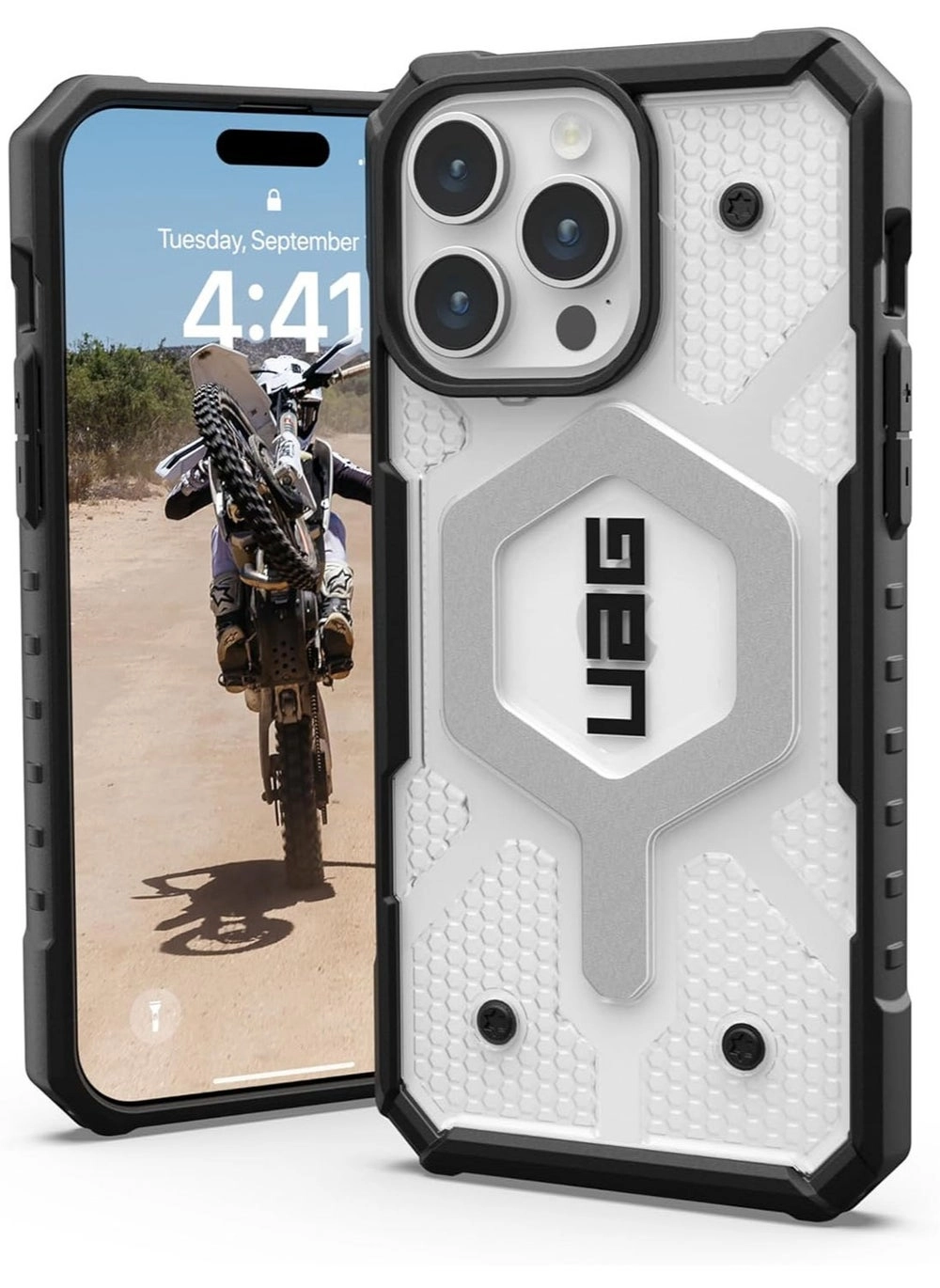 UAG Pathfinder Clear MagSafe for iPhone 15 Pro Max Case Cover (114301114343) &#8211; 18 Feet Drop Tested Review